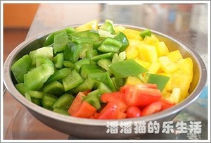 彩椒牛肉粒