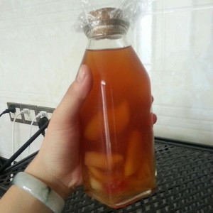 清新可口的水蜜桃李子冰茶，so easy