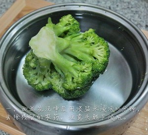 虾仁炒西兰花