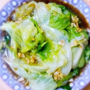 白灼西生菜