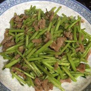 芦蒿炒肉丝