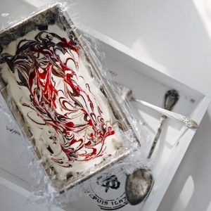 覆盆子巧克力大理石Semifreddo&lt;RASPBERRY &amp; CHOCOLATE RIPPLE&gt;