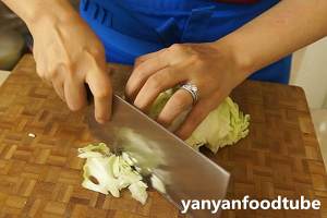 卷心菜炒粉丝 Glass noodles with Cabbage