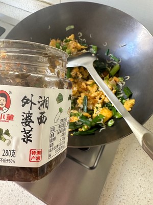 下饭快手菜—虾米鸡蛋外婆菜