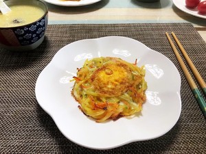 早餐饼(土豆丝饼、土豆丝鸡蛋饼)