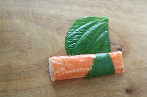 크래미 맛살 깻잎전蟹肉棒苏子叶饼